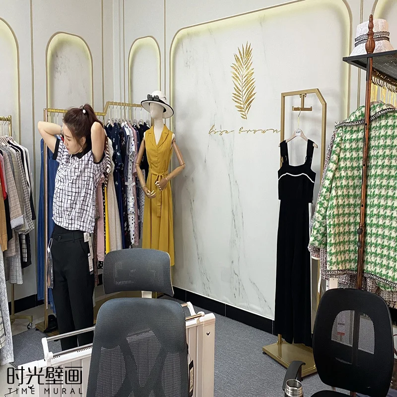 3D Модный магазин подсветка для комнаты роскошные обои фотообои салона красоты