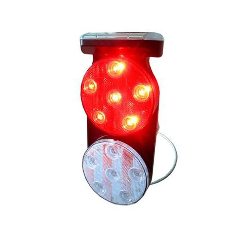 Конус Тип 12LED Солнечный Предупреждение светильник на солнечной энергии для