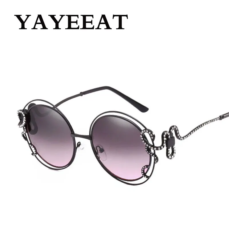 УНИКАЛЬНЫЕ Солнцезащитные очки в металлической оправе для женщин дизайнерские с