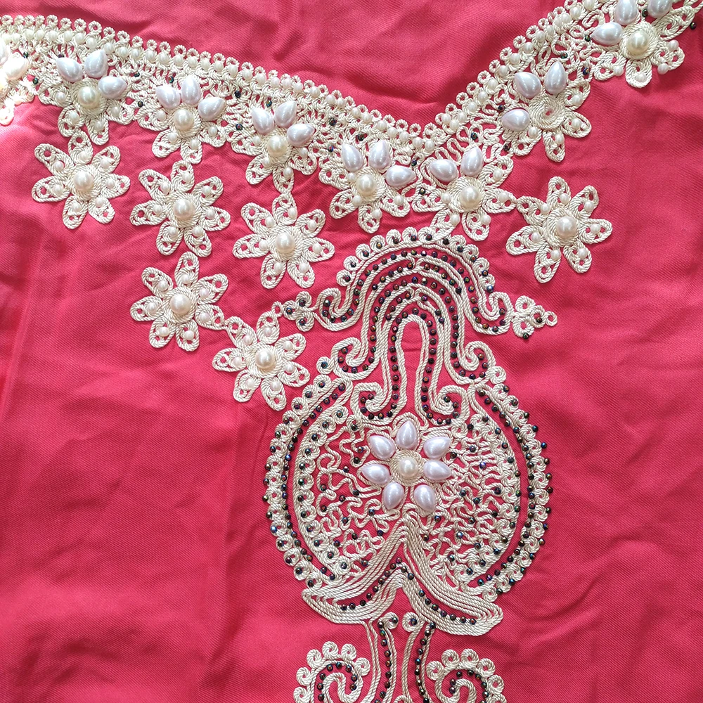 Dashikiage африканские платья для женщин жемчужные аппликации с коротким рукавом элегантные длинные платья для свадебной вечеринки