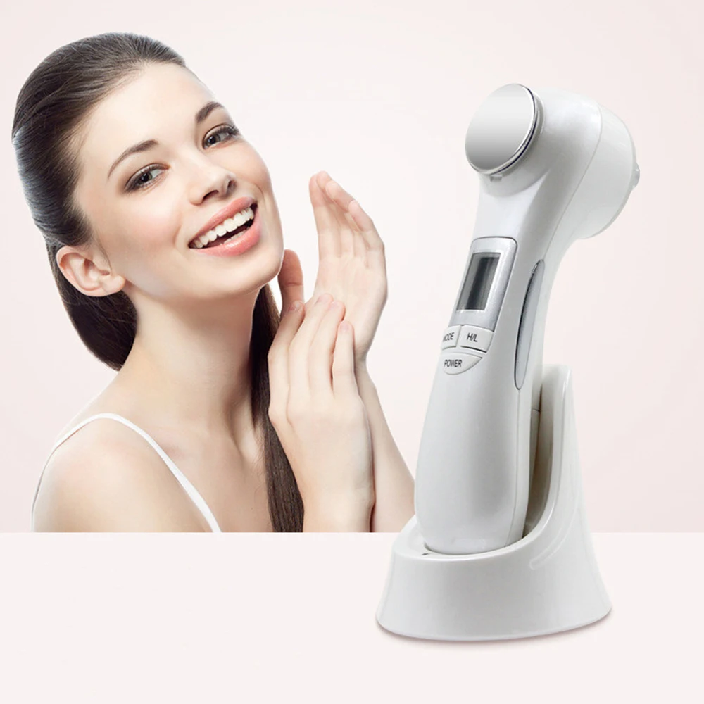 

LED RF Photon Therapy Facial Skin Lifting Rejuvenation Vibration Device Machine EMS Ion Microcurrent Mesotherapy Face Massager