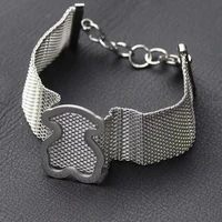 fashion bangle bracelet jewelry for women girls stainless steel bear new design gifts accessories