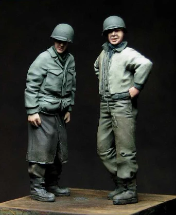 1/35 набор для моделирования из смолы фигурка солдатика 2 gifures|Наборы сборки