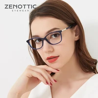zenottic acetate cat eye glasses frames for women fashion optical myopia spectacle eyewear clear lenses prescription eyeglasses