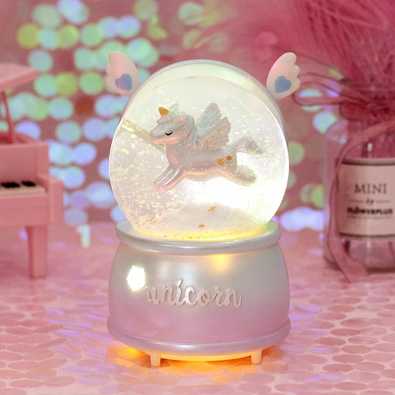 10*15 8 см снежное освещение хрустальные шары aking стеклянная музыкальная шкатулка