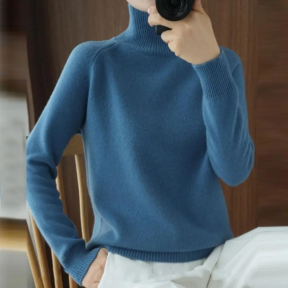 

Bottoming Sweater for Women Base Sweater High Collar Casual Extras Thick Loose Knitted Winter Bottoming Pullover Sweaters 2022