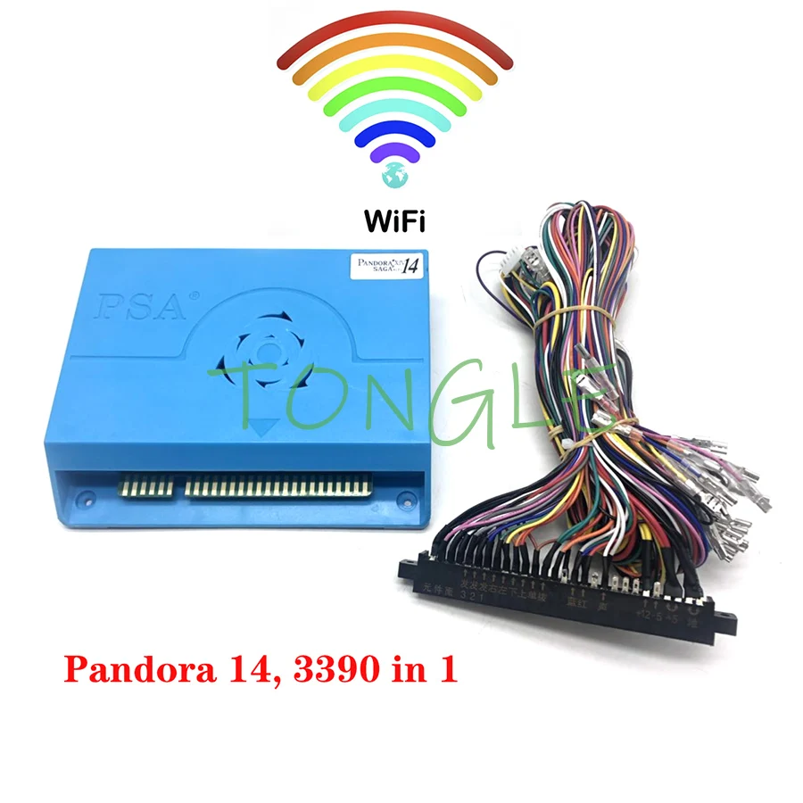 3d wifi Pandora saga box 14 3390 In 1arcade version Jamma Board for Arcade Cabinet Machine Coin-operated video 3D games HDMI VGA