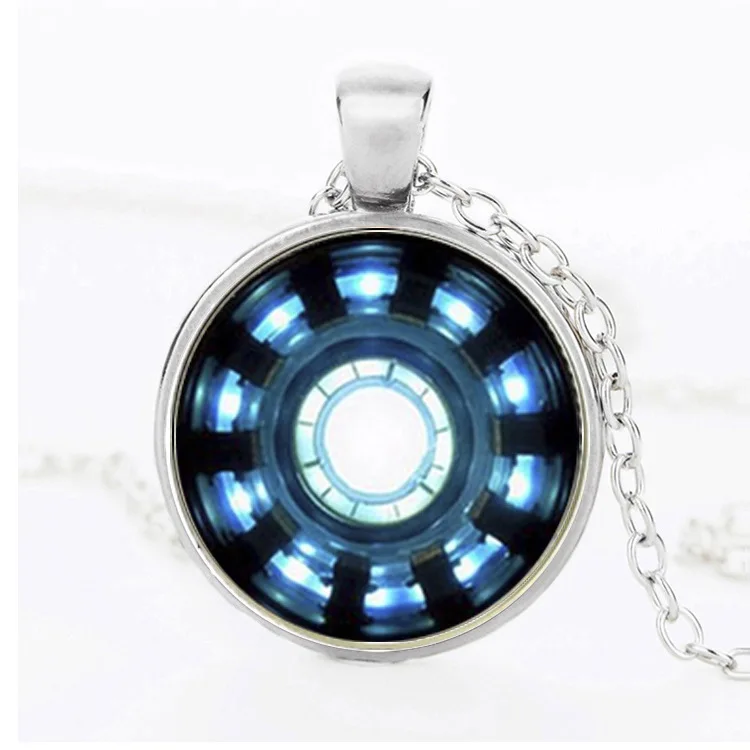 30 lucky Heart Time Super Movie Hero sign chain pendant Necklace Gathering Energy Captain Shield gift Necklace Jewelry