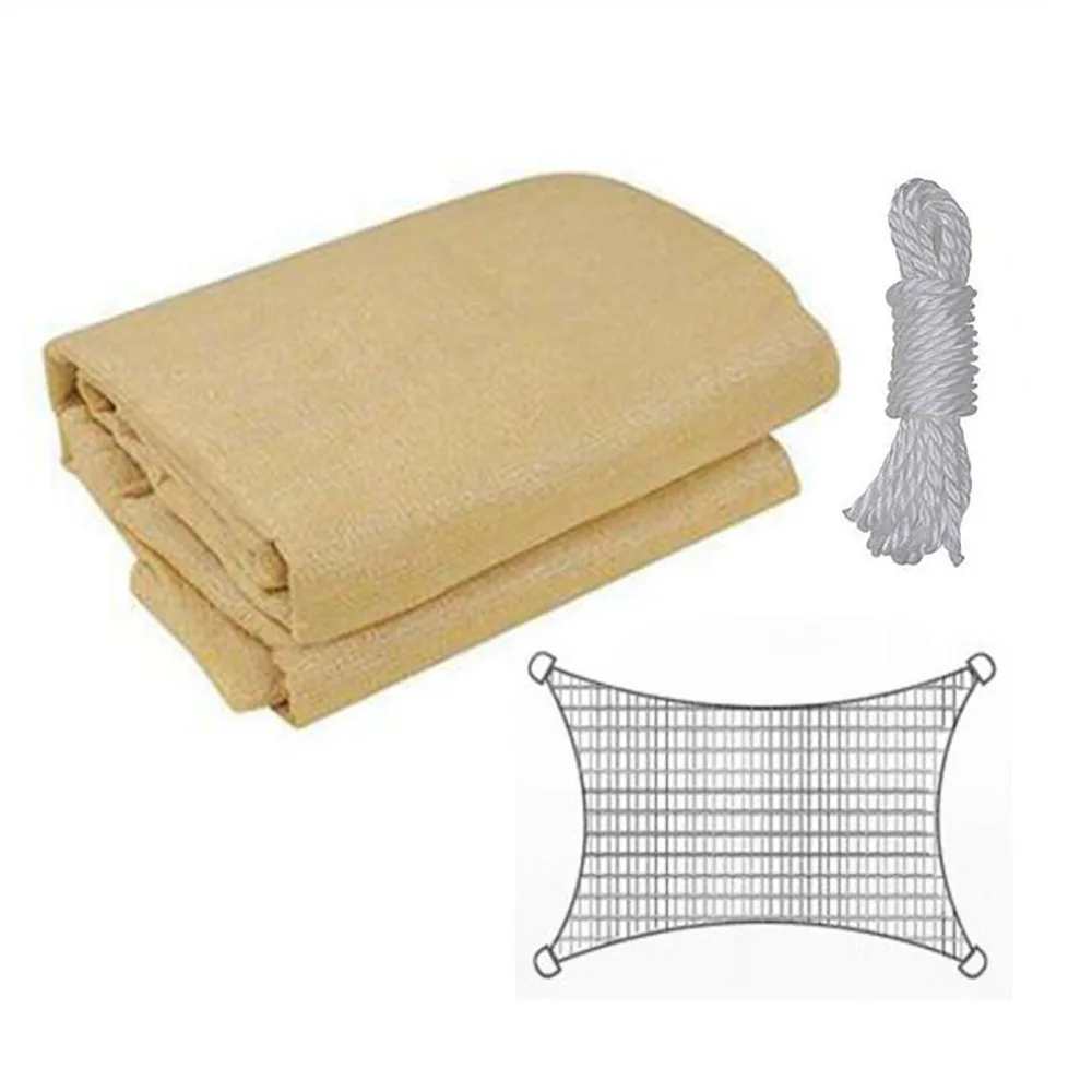 

Shade Sail UV Block Sunshades Cloth Net Shading Rate Above 85%-2.45X3.05M UV Anti-aging HDPE Brand New Material Suncreen Awning