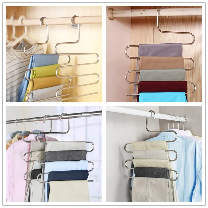 Многофункциональные штаны держатель для ремня в шкаф s образный степлер складной