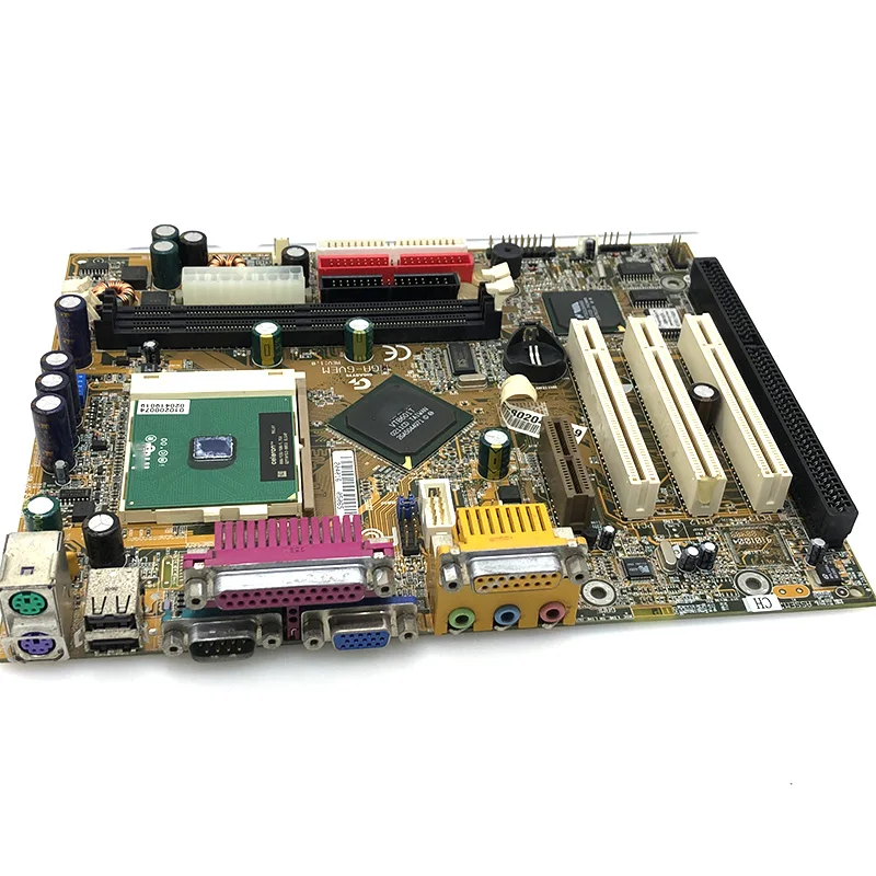 Материнская плата 100% T 8601 GA-6VEML ISA материнская с 3PCI VGA LPT 1 слот ЦПУ промышленная GA-6VEM