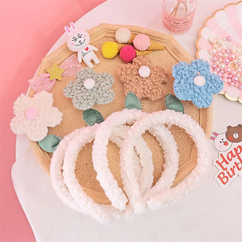 Velvet Flower Headband Gifts For The New Year Hair Band Autumn And Winter Headwear (0)