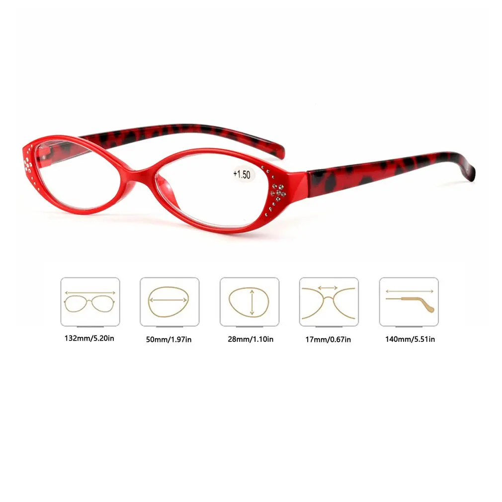 

YL-6452 fashion Leopard cat eye Reading Glasses Presbyopia reading eyeglasses Female Presbyopic Glasses