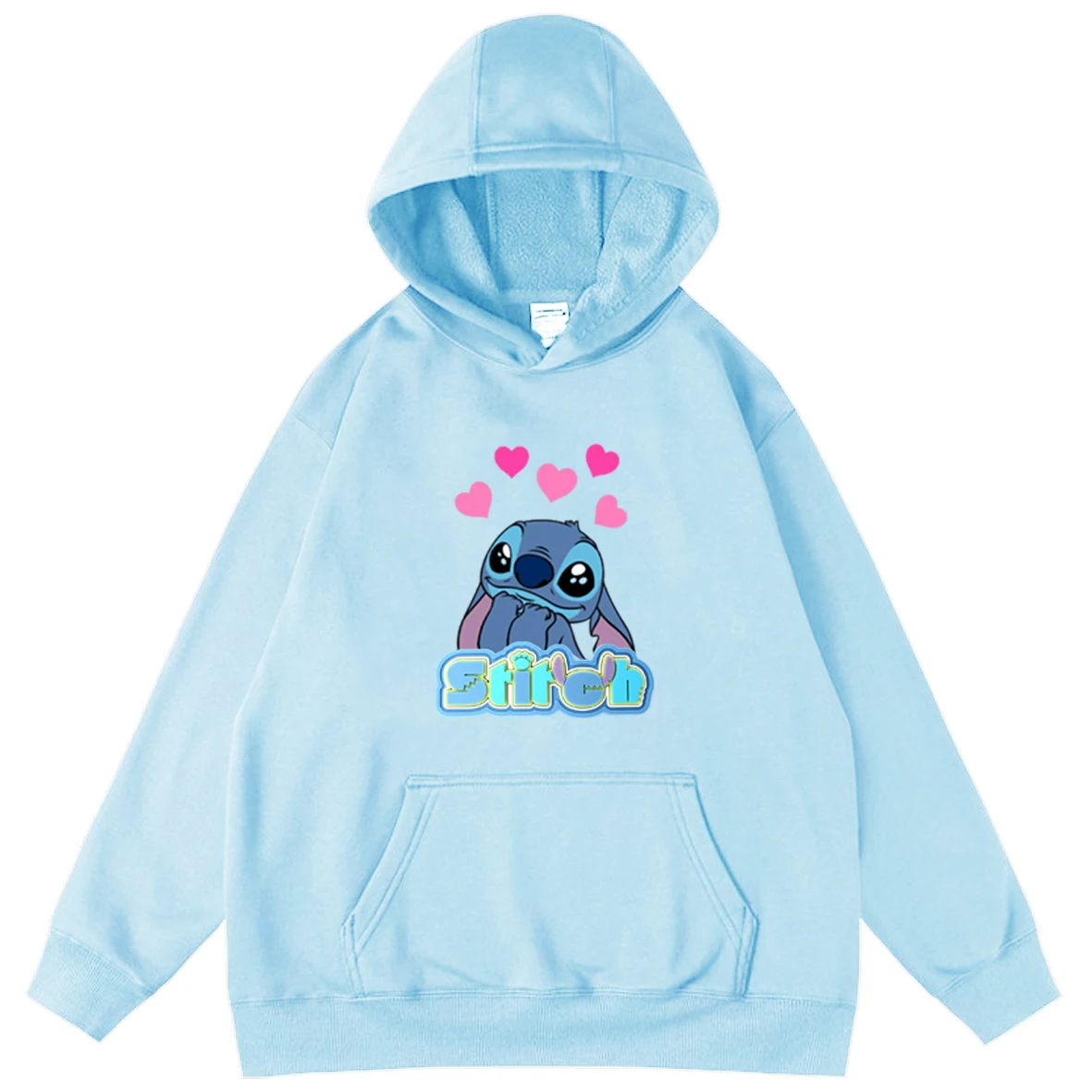 

Stitch Men Hoodie Lovely Cartoon Printing Teen Boys Hoodies Casual Hooded Streetwear Sweatshirts Cool Fashion Pullover Coats