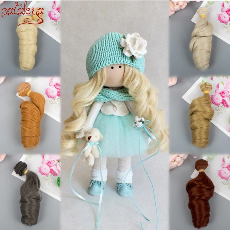 Cataleya вьющиеся Инструменты для завивки волос Bjd кукла DIY высокого Температура шелк
