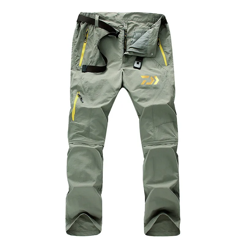 

Daiwa Outdoor Summer Windproof Fishing Pants Men's Trousers Detachable Two-Section Quick-Drying Loose Hiking Cycling Pants