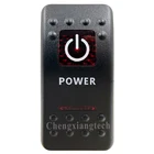 Напечатаны красным переключатель Кепки мощности-для Лиги генератора сигналов произвольной формы светодиодный светильник автомобиль Лодка кулисный переключатель 12v 24v, крышка только! Нет основания переключателя!