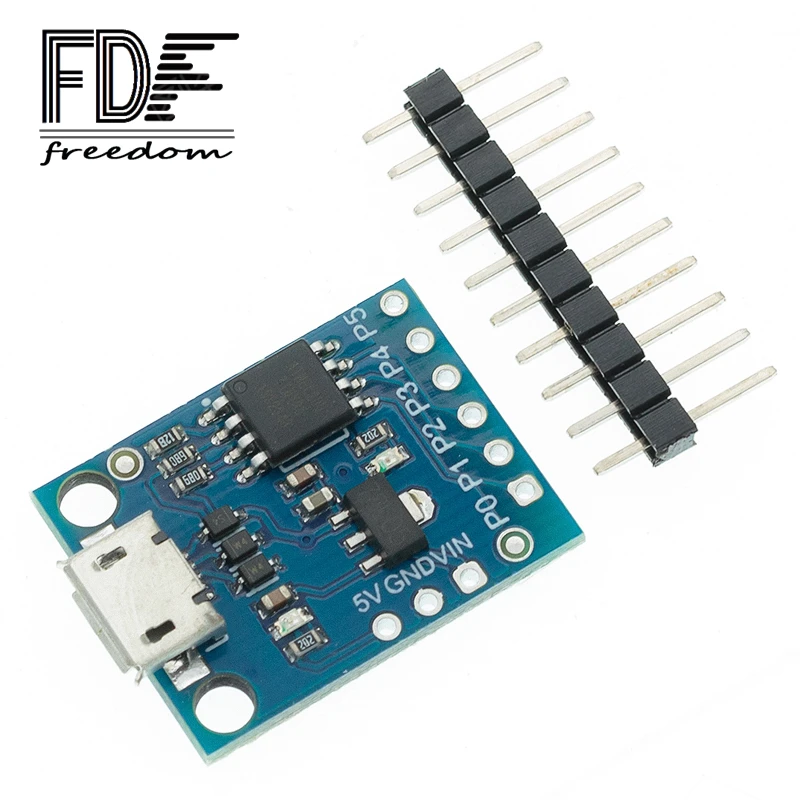 1 шт. синий черный TINY85 Digispark новый Kickstarter IIC I2C USB Micro макетная плата ATTINY85 модуль для