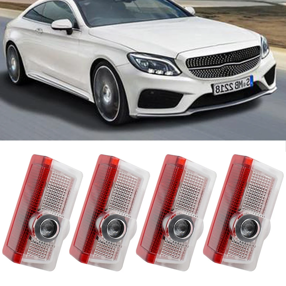 4 шт. для Mercedes AMG Авто Логотип Двери Автомобиля призрак светильник Добро