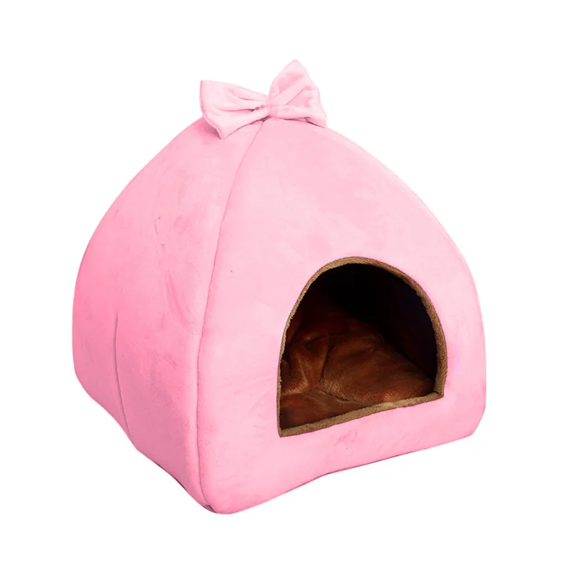 Распродажа Лежанка для кошек короткая плюшевая собачья будка удобные