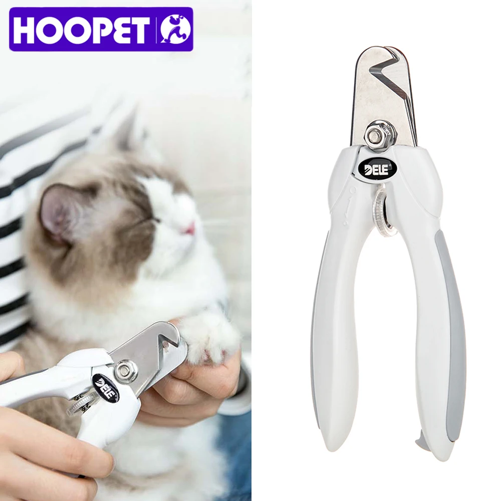 

HOOPET кусачки для домашних животных из нержавеющей стали, безопасные ножницы для щенков, собак и кошек, регулируемый инструмент для груминга ...