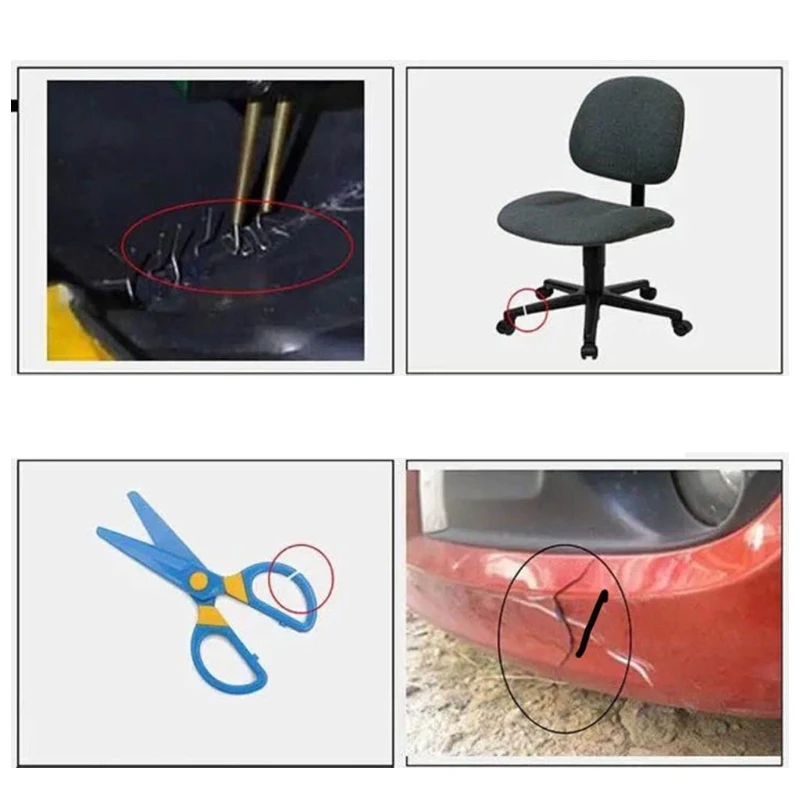 

Car Bumper Welding Repair Kit 50W 4 Types Hot Staplers Welder Gun for Repairing and Cutting Automotive Plastic 37ME