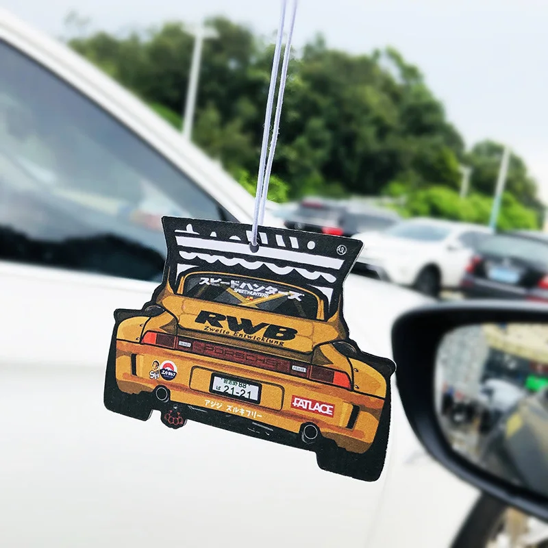 7 Black ice JDM СТИЛЬ автомобиля заднего вида Mirrow Pendent освежитель воздуха твердый бумажный поршневой тормозной диск Nos турбоколесо обод амортизатор - Название цвета: 7 Black ice
