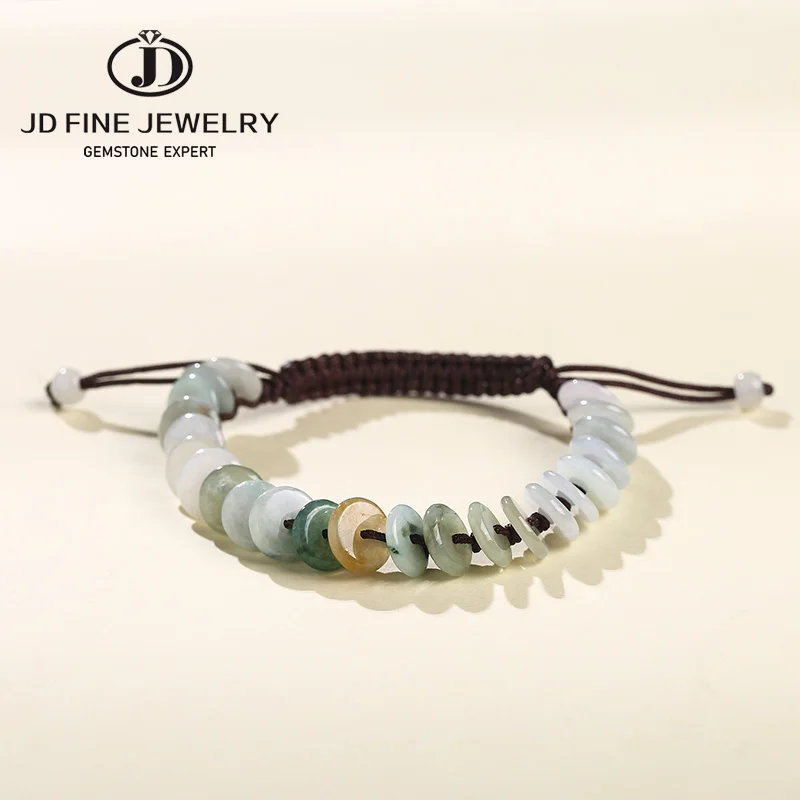 

Плетеный браслет из натурального нефрита для женщин, 1 шт.