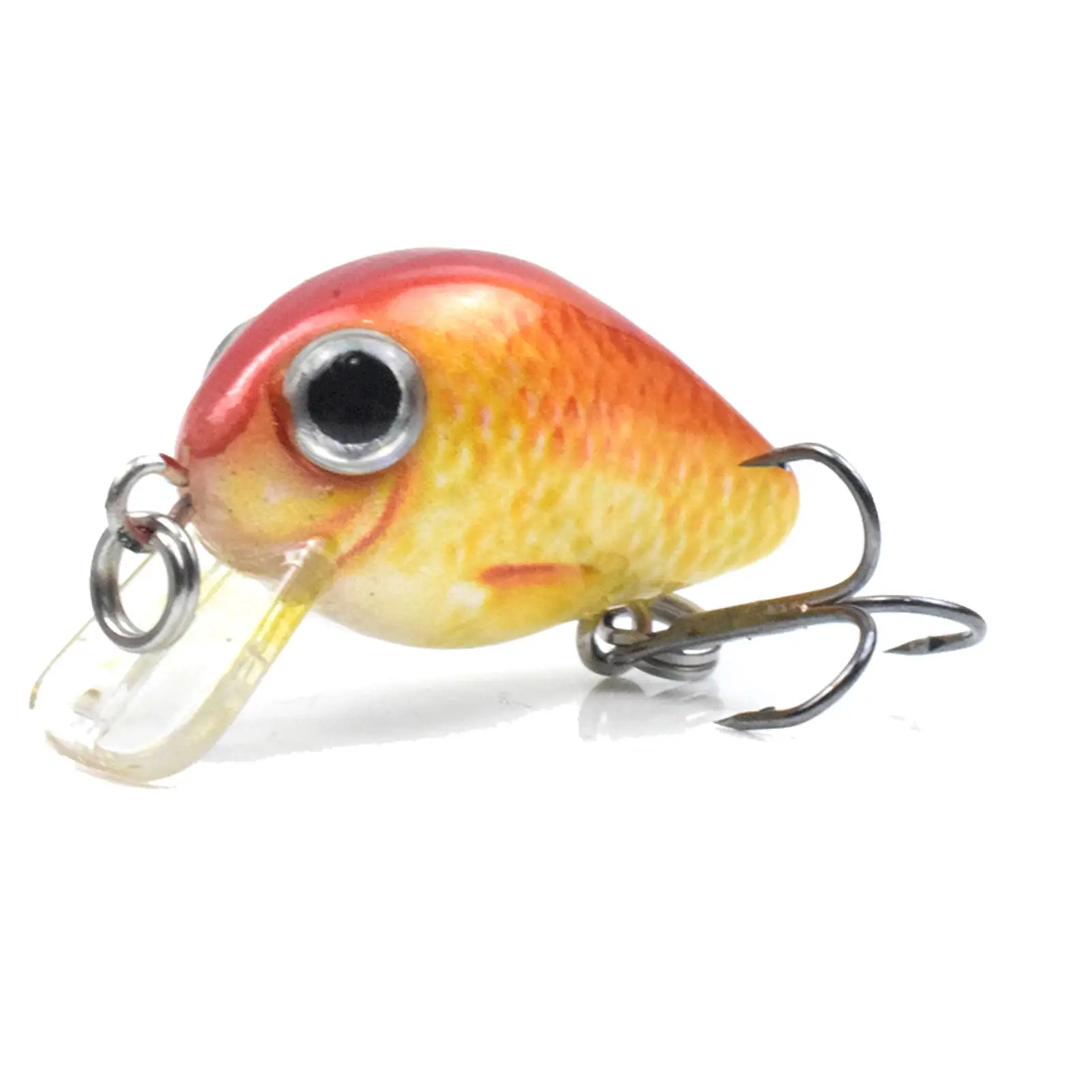 1.1in тонущие рыболовные приманки твердые с тройным крючком спасательная