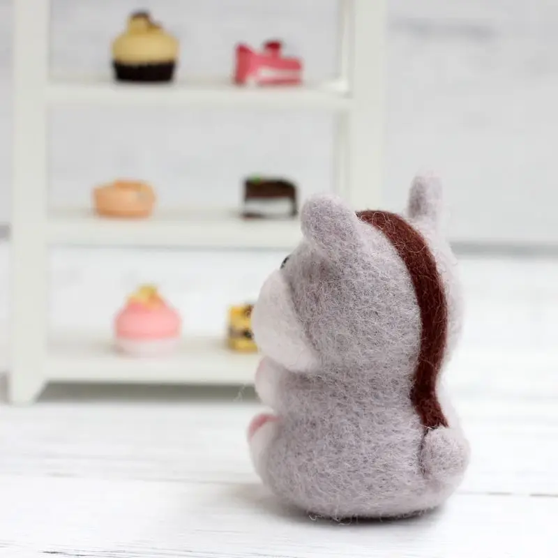 2020 Новый хомяк животное кукла Шерсть Войлок ремесло DIY не законченный Poked набор