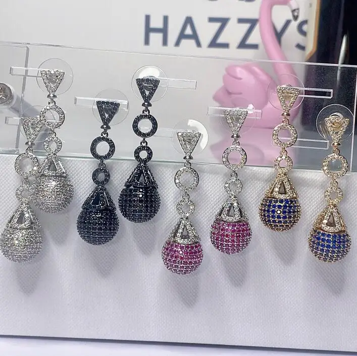 

Винтажные элегантные женские серьги, ювелирные изделия, супер Волшебные блестящие круглые шарики, Великолепные женские серьги из серебра ...