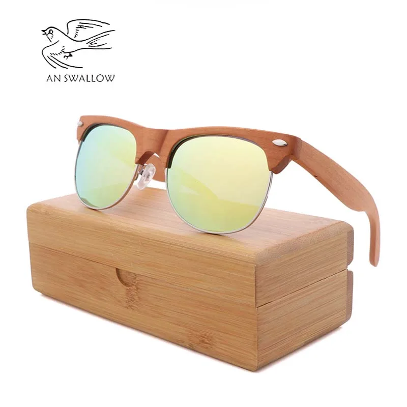 Солнцезащитные очки с полуоправой UV400 для мужчин и женщин модные дизайнерские