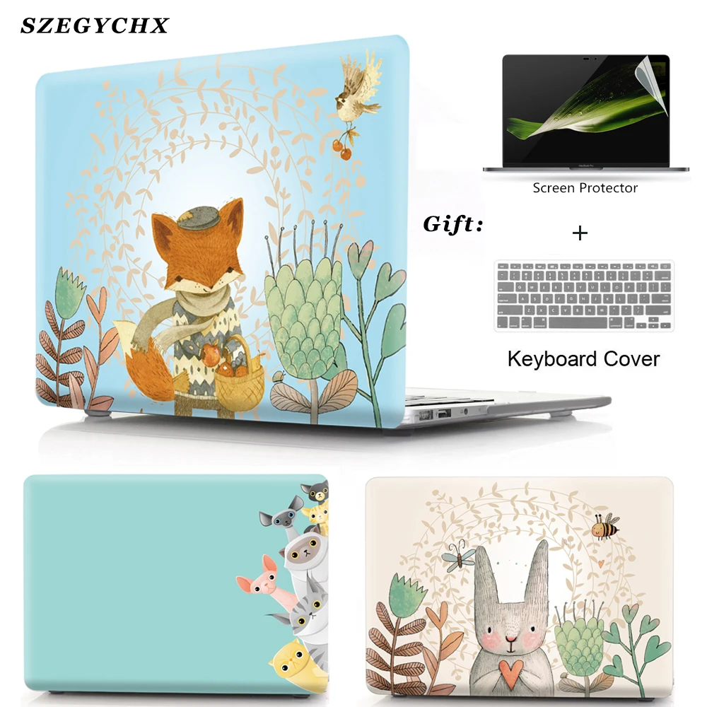 Чехол для ноутбука MacBook Pro 13 чехол M1 A2338 New Retina 15 16 12 Air 11 с сенсорной панелью Macbook 2020