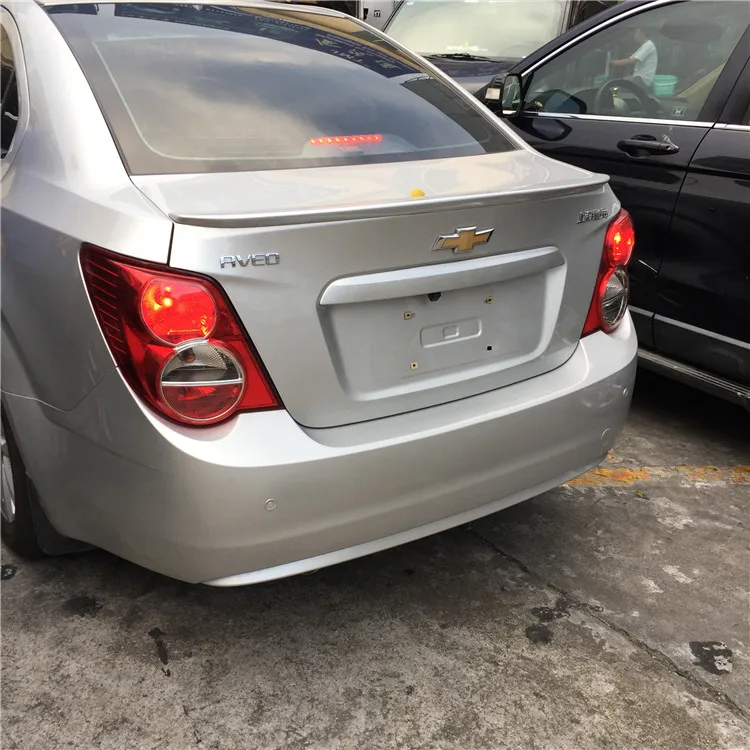 Спойлер для Chevrolet AVEO 2011 2013 спойлер высокого качества из АБС пластика цветной