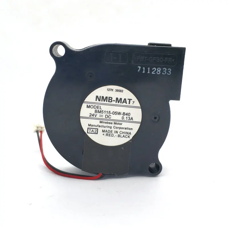 Оригинальный вентилятор охлаждения 2 шт./лот NMB BM5115-05W-B40 50*15 мм DC24V 0.13A 5 см