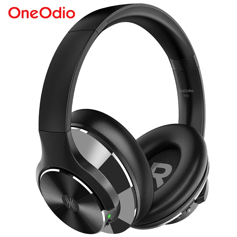 Oneodio A10 ANC Bluetooth 5,0, наушники, 40 h, беспроводная гарнитура для телефона, Накладные наушники, активные наушники с шумоподавлением, быстрая зарядка
