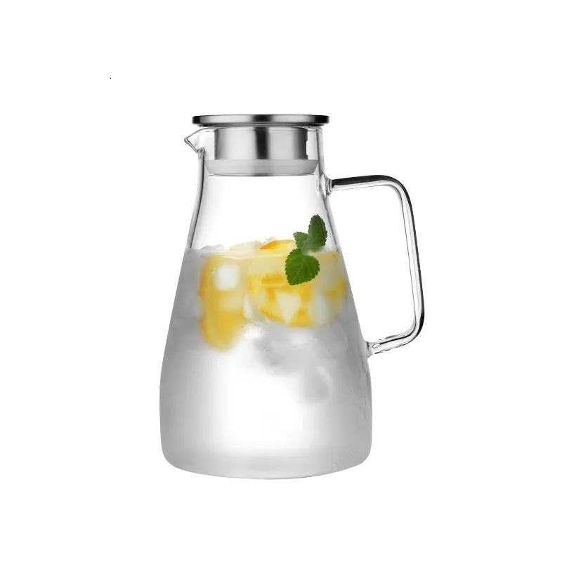 1.5L/1.8L/2L нагреваемый стеклянный чайник для воды Cha чайник с фильтром из нержавеющей стали крышка фруктового сока лимонад кувшин посуда для напитков