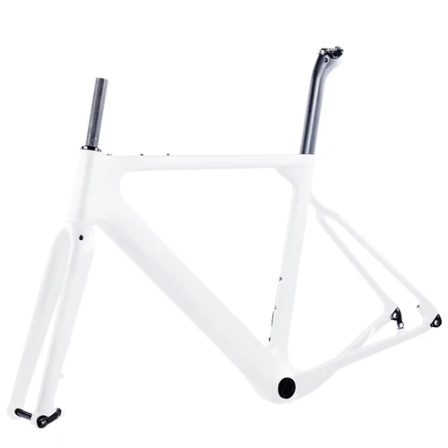 full white Новинка BXT карбоновая гравия рама для велосипеда aero Road или MTB рама 142x12 мм дисковый тормоз Велокросс карбоновая рама для велосипеда - Цвет: full white