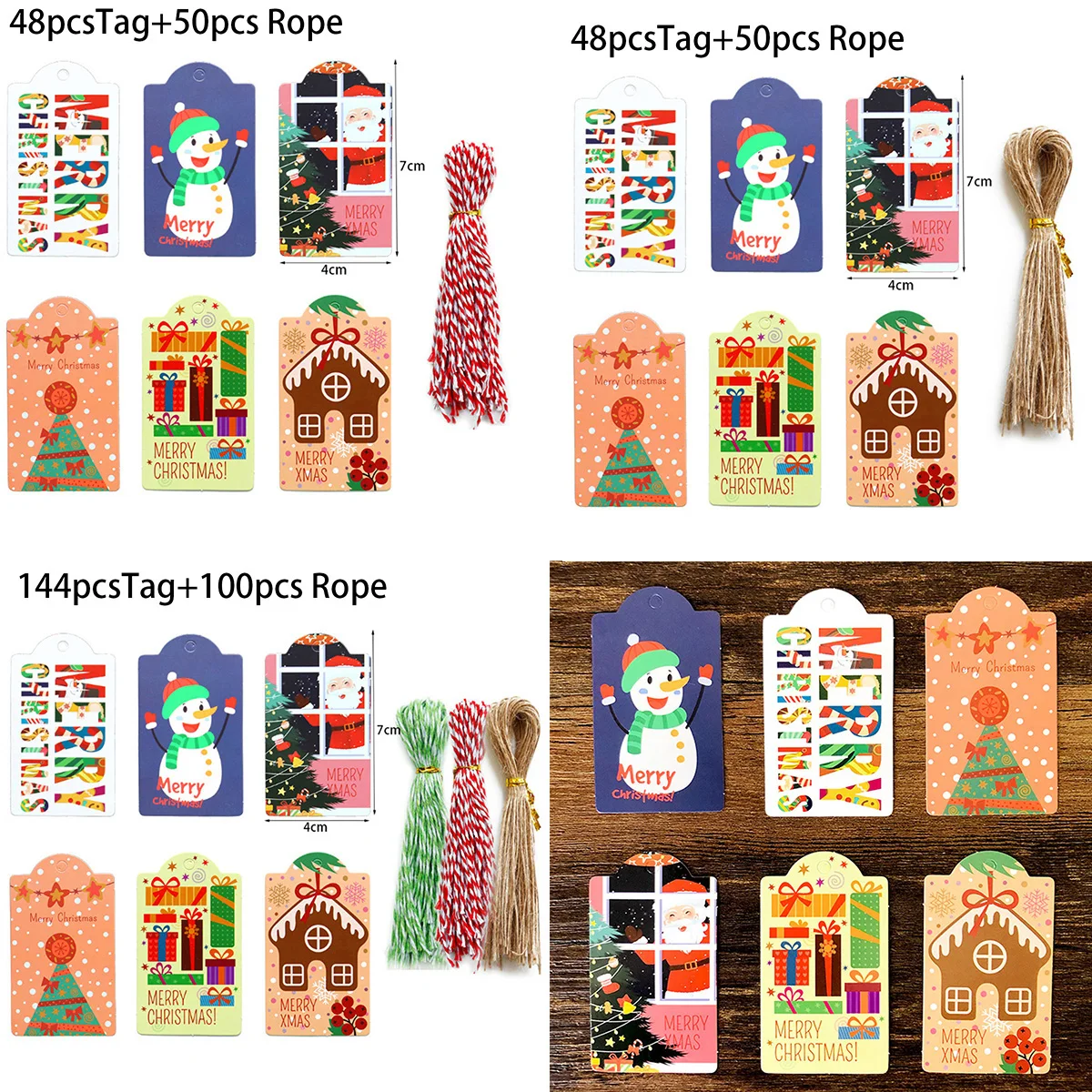 Мульти подарочные бирки крафт бумага этикетка багаж + струнные 10 видов