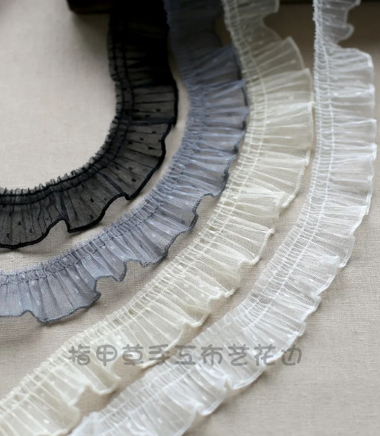 2 метра плиссированные гофрированные крапированные тюлевые кружева сделай сам