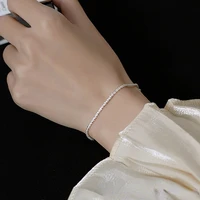 gypsophila shining bracelet female ins niche design korean version of the simple forest cold wind bracelets anklet