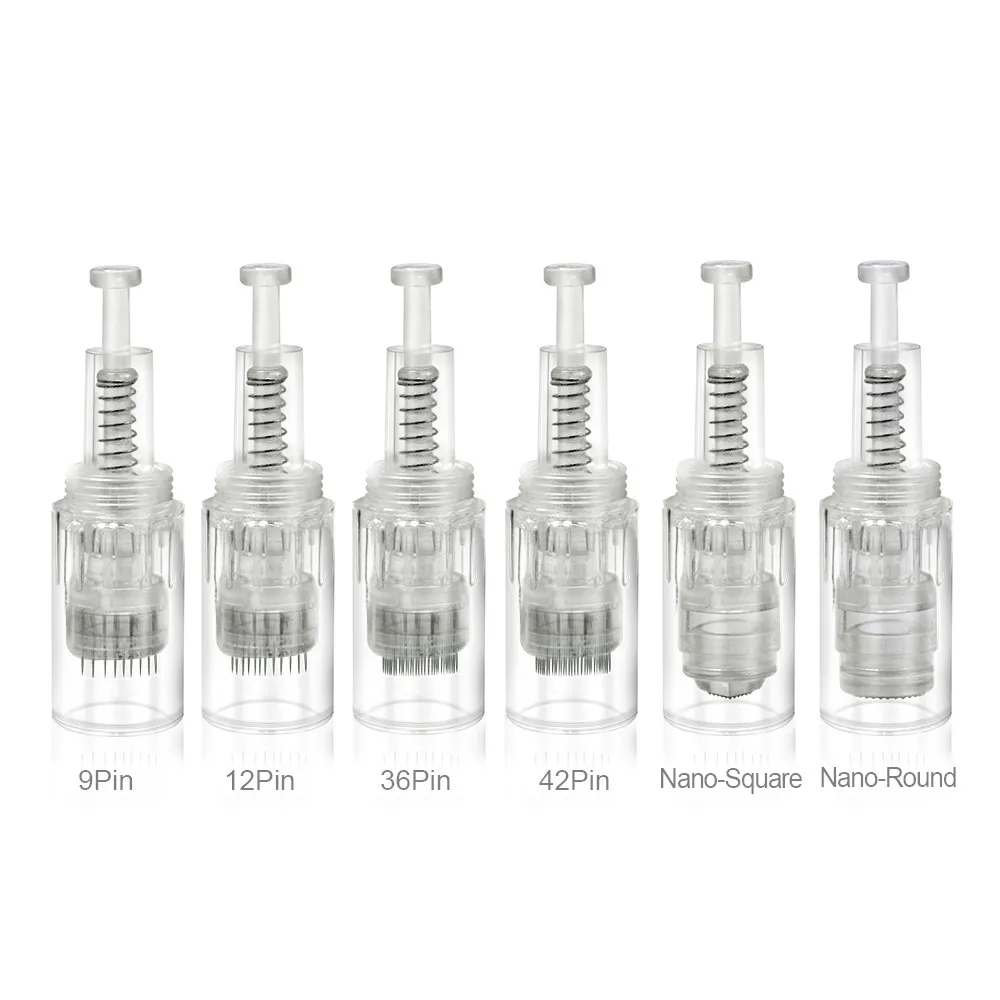 

10pcs Screw Microneedling 9/12/24 Pin/ Nano Cartridge Needles For Microneedling Pen Meso MTS Skin Care Beauty Machine