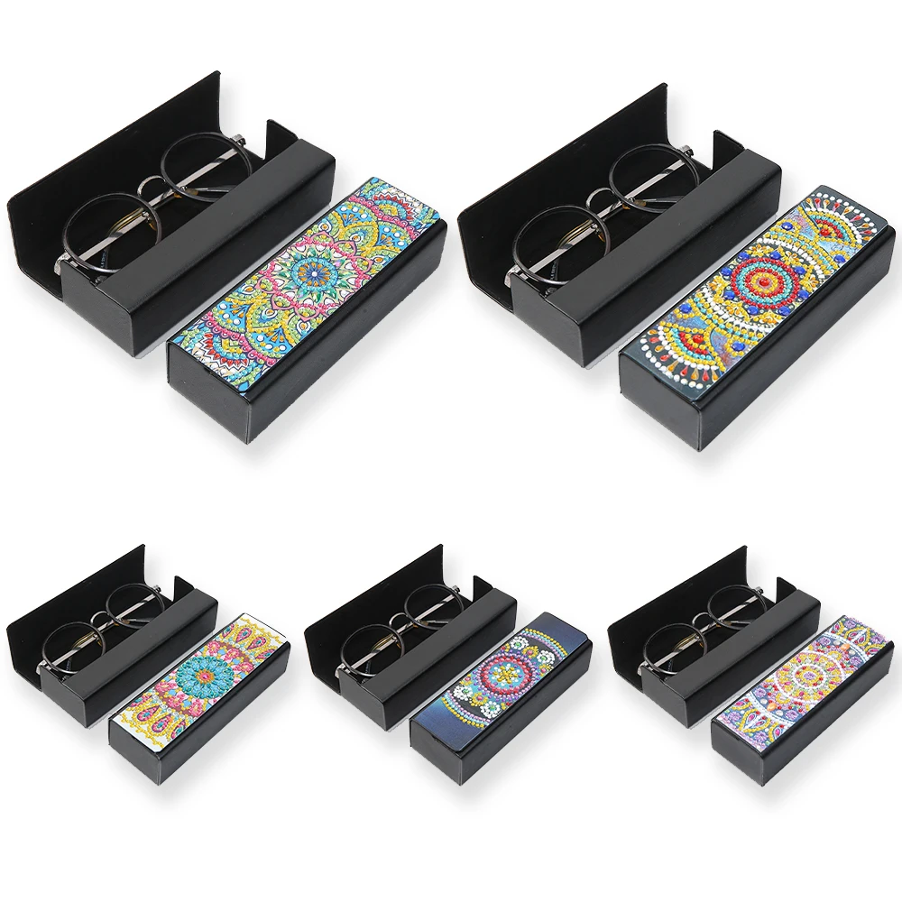 

5D алмазная живопись "сделай сам" алмазы, инкрустированный алмазами художественной росписи изысканный футляр для очков ремесел ручной работ...