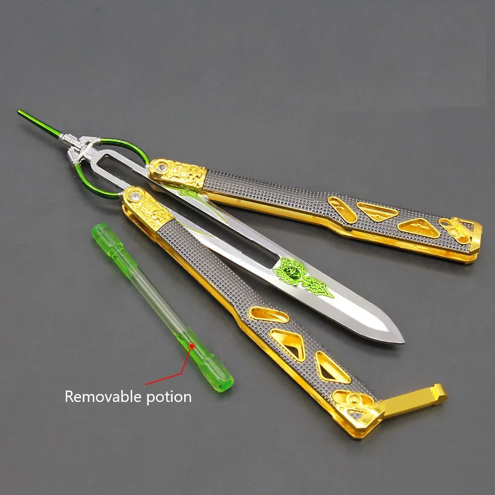 Апекс легенды Octane балисонг игрушечное оружие брелок Модель Металлической Katana Apex