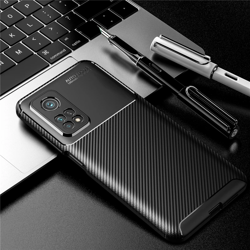 Carbon Fiber Cover For Xiaomi Mi 10T 5G Case For Xiaomi Mi 10T 10 T 10TPro 10TLite Ultra Thin Back Case For Xiaomi Mi 10T Cover