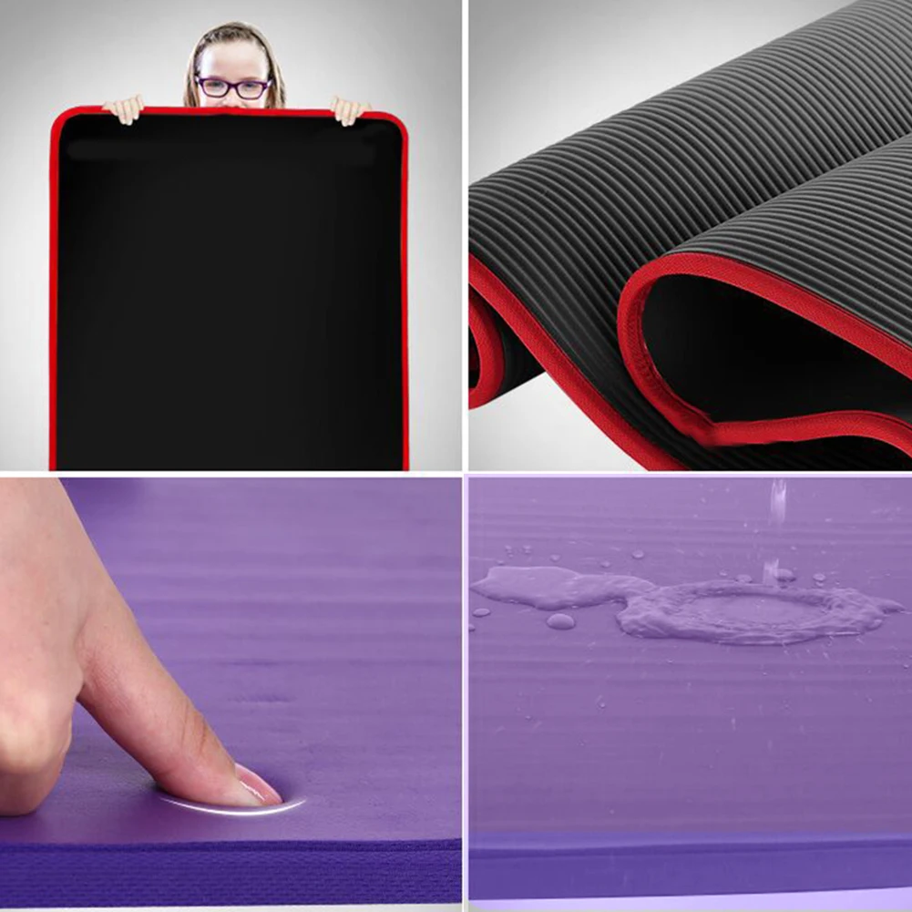 Non slip начинающих спортивные ковровые подушечки Для женщин 6 мм коврики для йоги