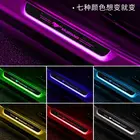 Светодиодная подсветка для автомобильной двери, 4 шт., USB-зарядка, яркая для JEEP Grand Cherokee WK2 KJ KL Commander XK XH Renegade Wrangler TJ JK