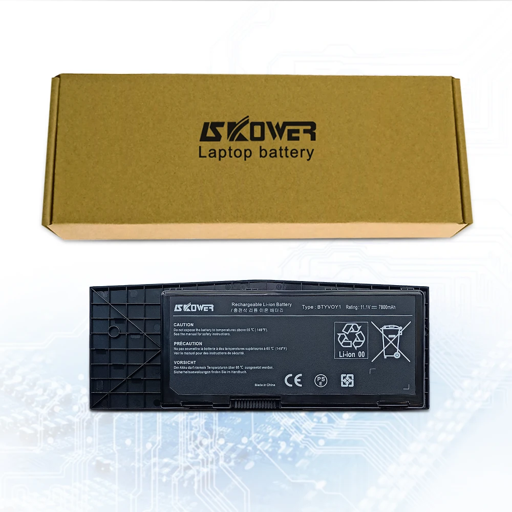 Аккумулятор SKOWER BTYV0Y1 для ноутбука DELL Alienware M17X R3 R4 сменный C0C5M 7XC9N 5WP5W 11 1 В/7800