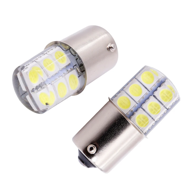 1 шт. S25 1156 BA15S p21w 1157LED белый светильник s 5050 12SMD силикагель DC12V Автомобильный задний Задний стояночный светильник стоп-сигнал лампа