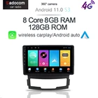 Автомагнитола 6G 128Gb DSP Android 11 для SsangYong Korando Actyon 2010 2011 2012 2013 мультимедийный плеер 4G LTE GPS стерео
